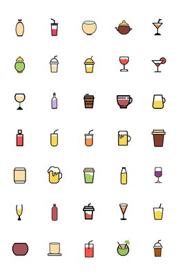 創意酒水飲料圖標設計指南